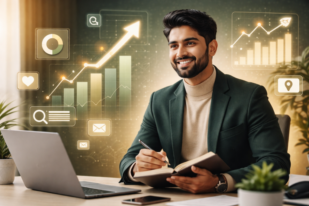 "Shabas Midhlaj - Freelance Digital Marketer in Calicut Working on Business Growth Strategy"