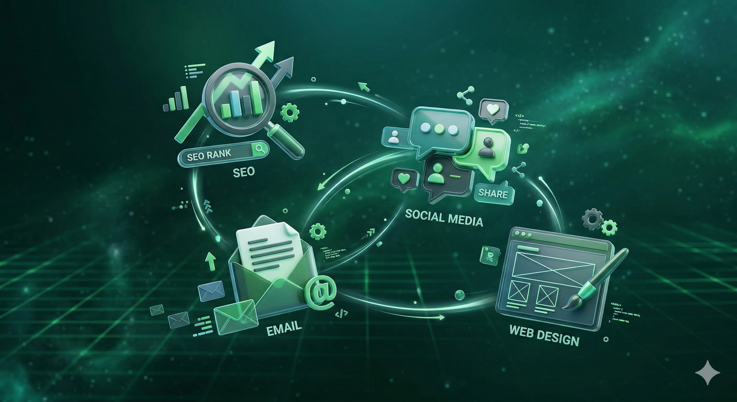 Digital Marketing Services - SEO, PPC, Social Media, Content Marketing